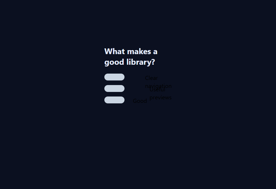 Survey Card preview