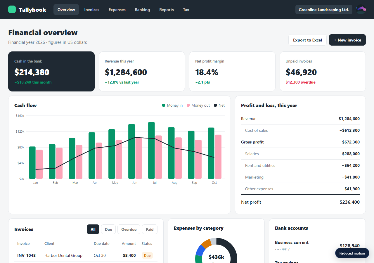 Finance Dashboard preview