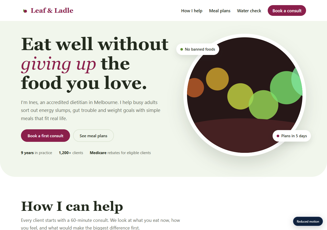 Nutritionist preview