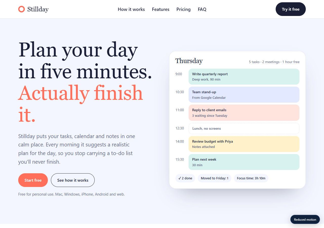Productivity App preview