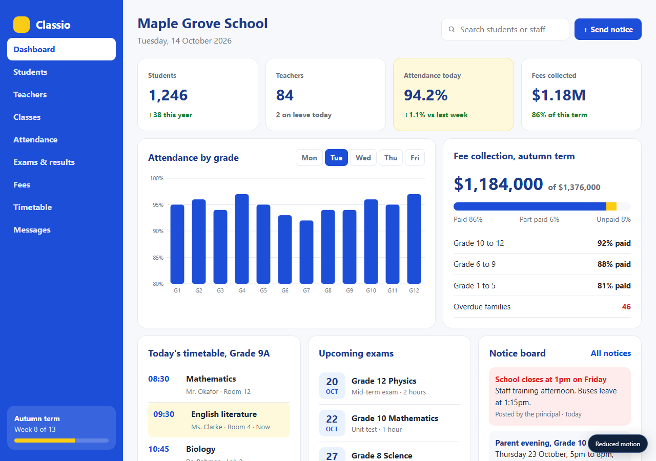 School Management preview