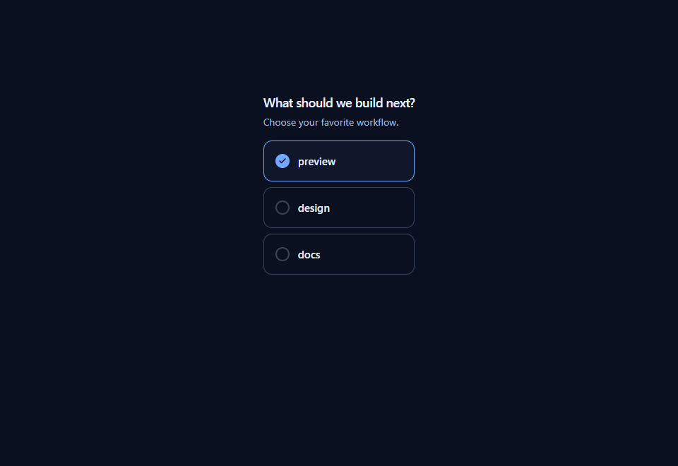 Choice Poll preview