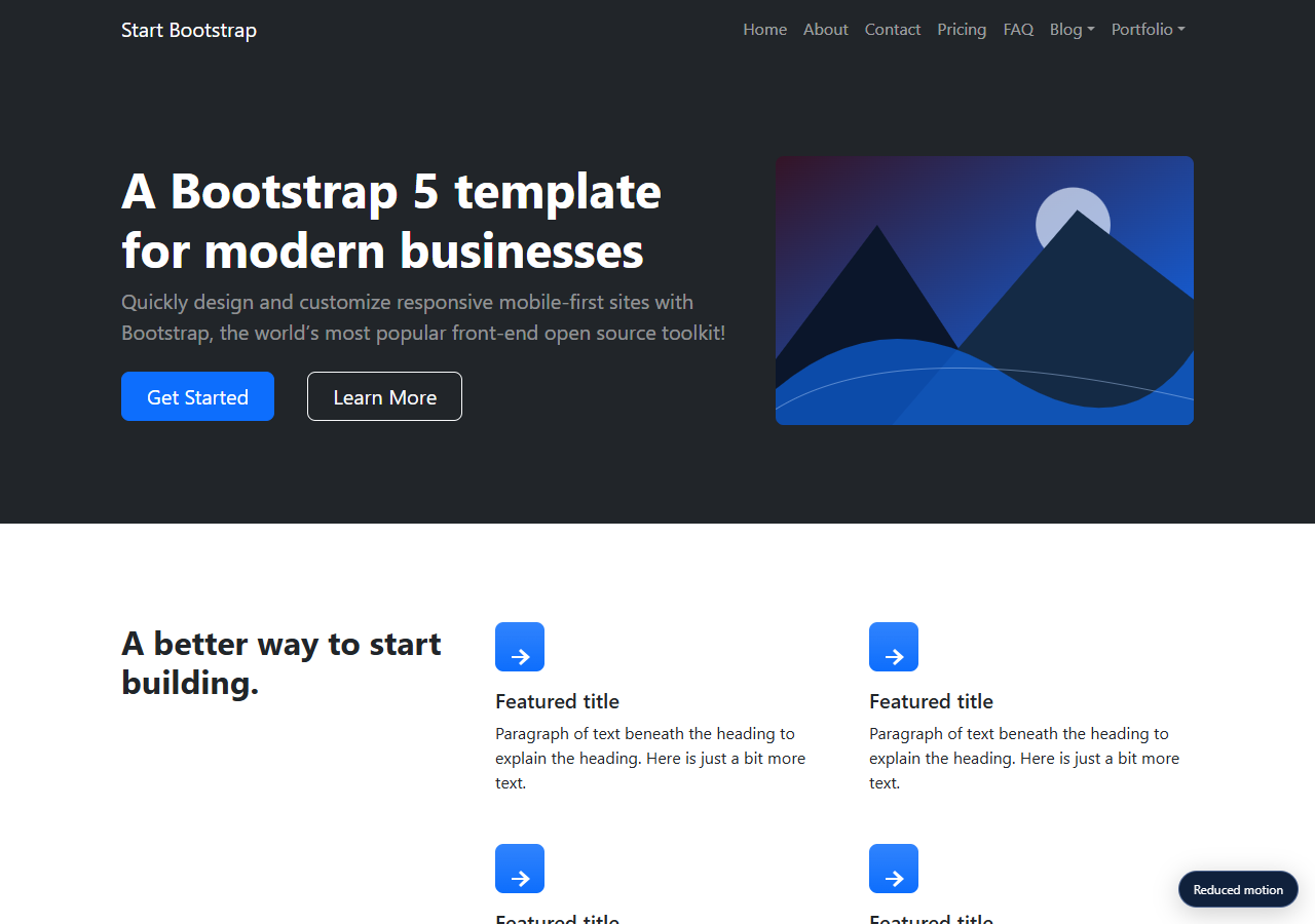 Modern Business — motion edition preview