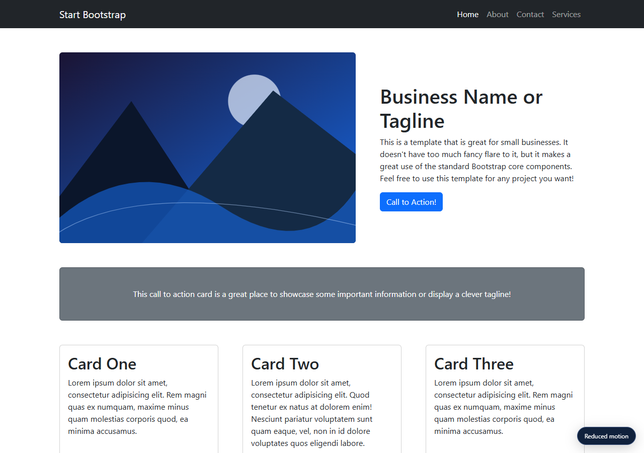 Small Business — motion edition preview