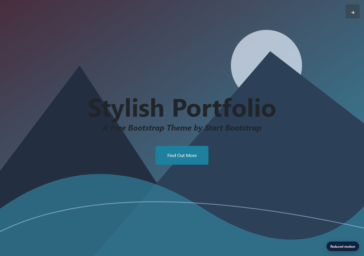 Stylish Portfolio — motion edition preview