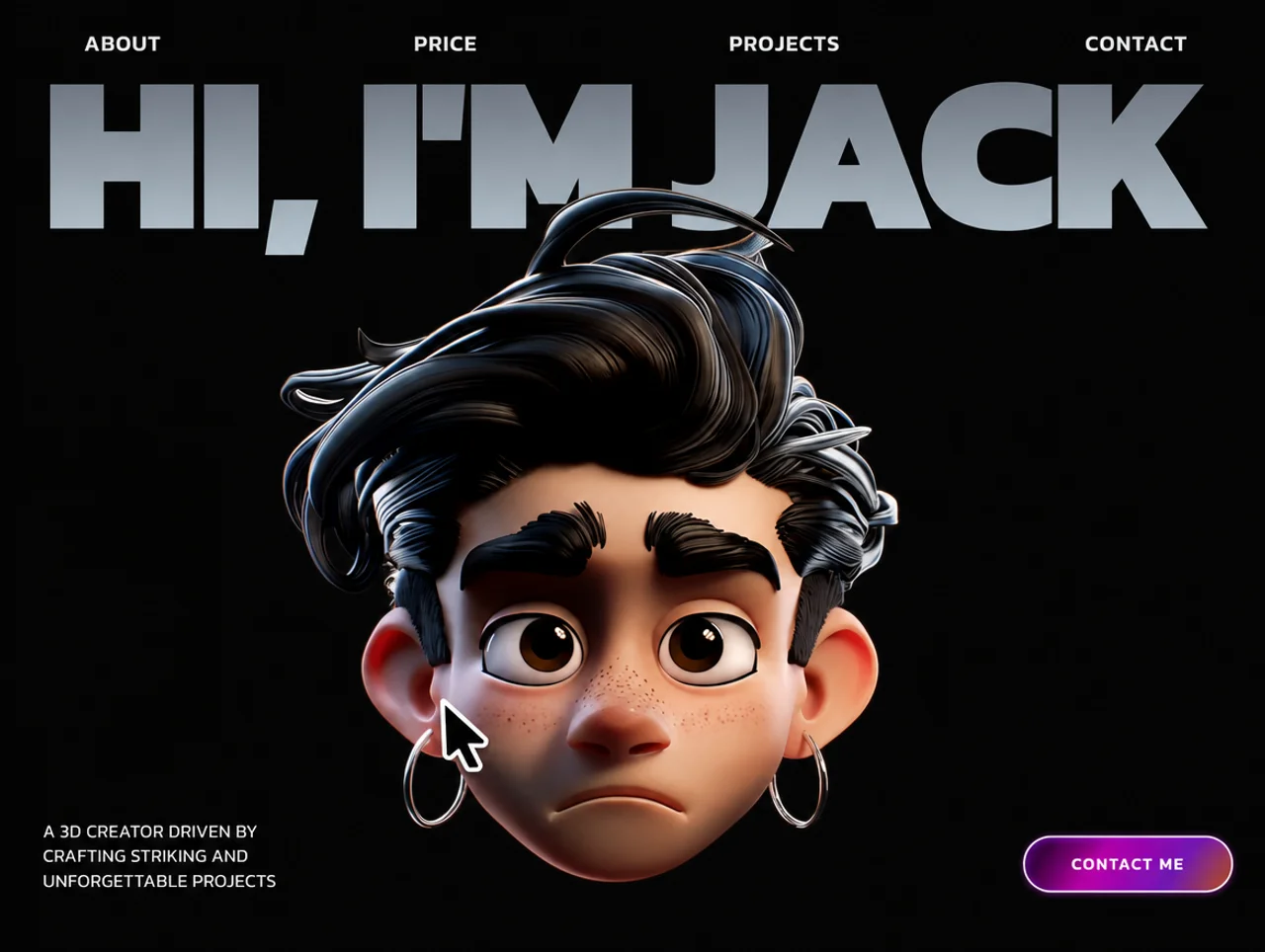 MotionSites 3D Jack Portfolio original design reference