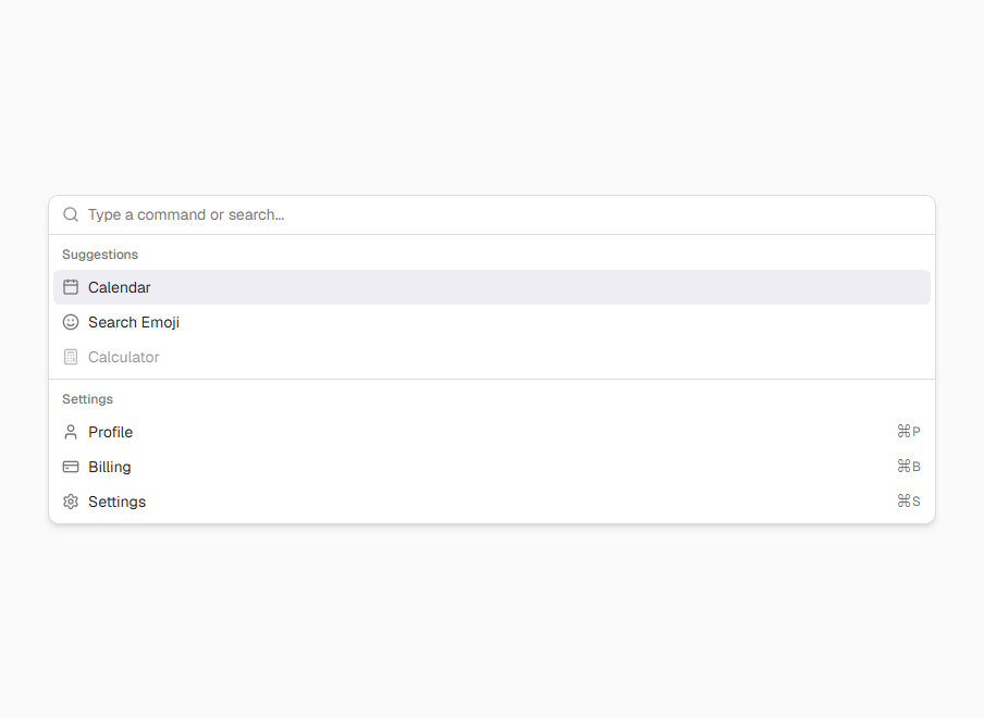 Command preview