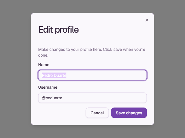 Dialog preview