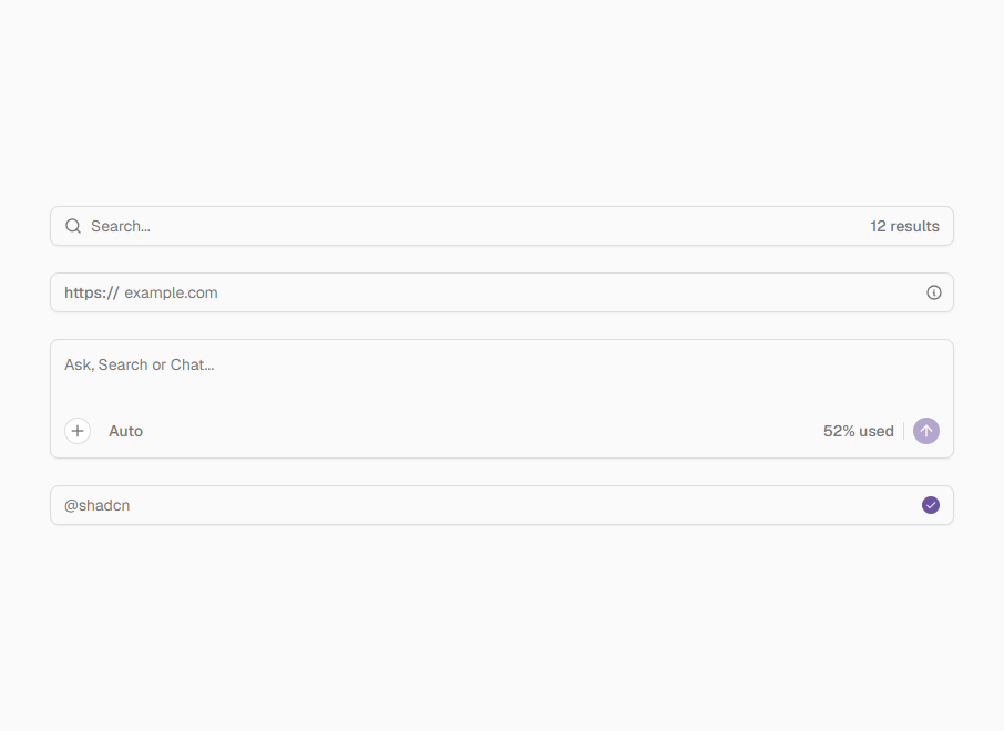 Input Group preview