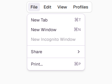 Menubar preview