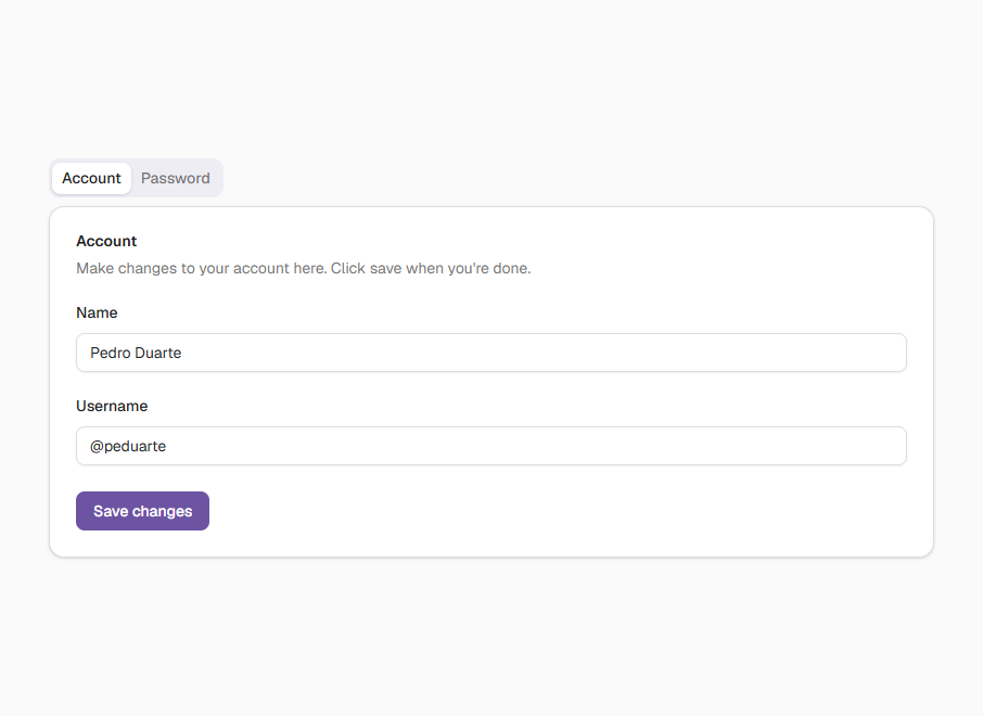 Tabs preview