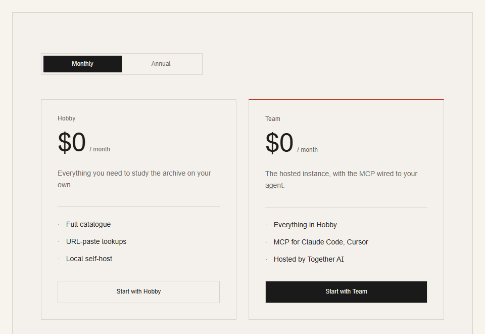 Pricing · Toggle preview